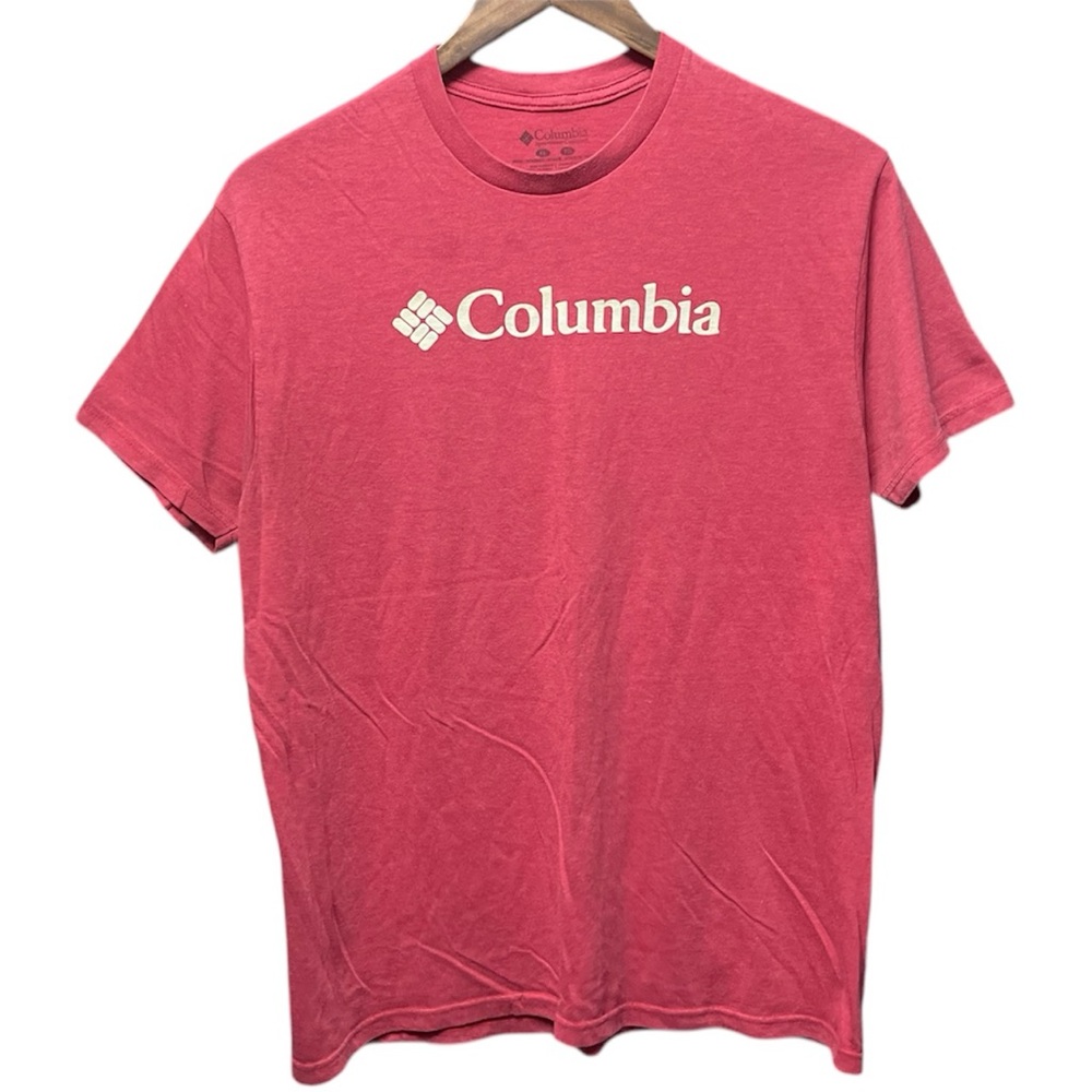Columbia sportswear basic casual chest logo graphic short sleeve crewneck shirt